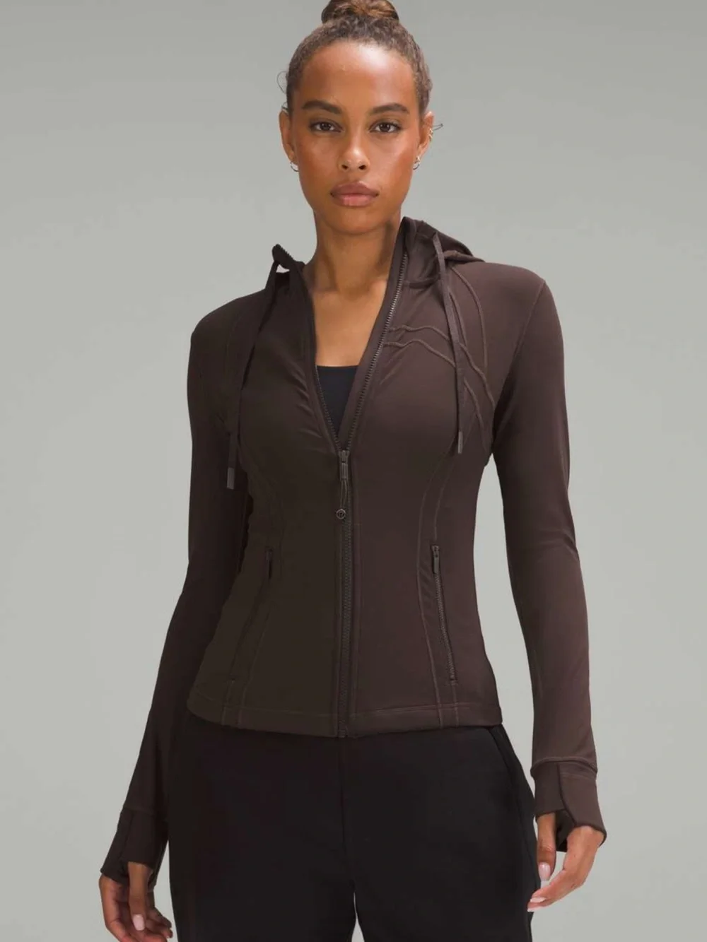 Lululemon Hooded Define Jacket size 4 NULU ESPRESSO